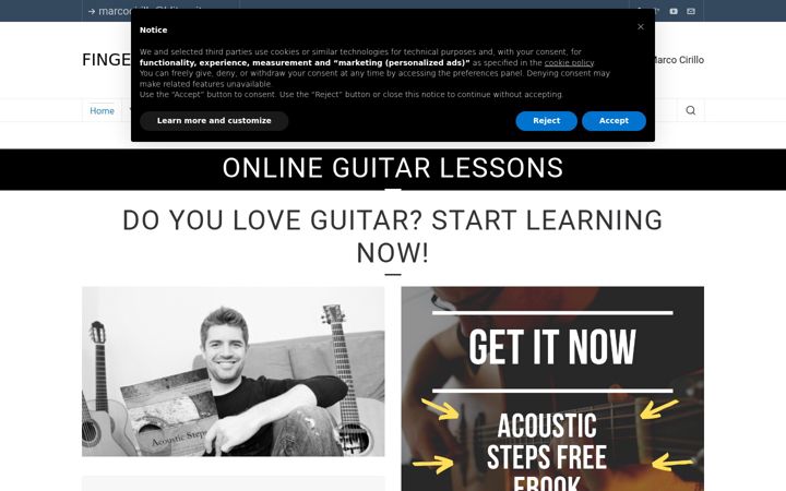 Capture d'écran de blitzguitar.com