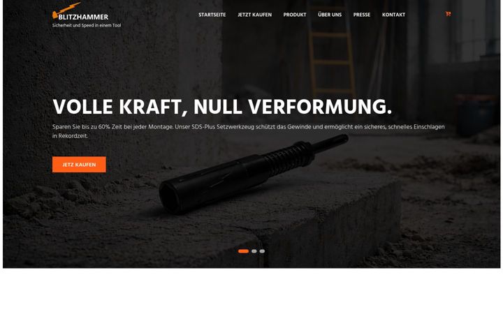 Screenshot of blitzhammer.com
