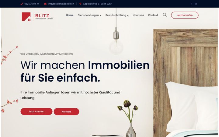 Screenshot of blitzimmobilien.ch