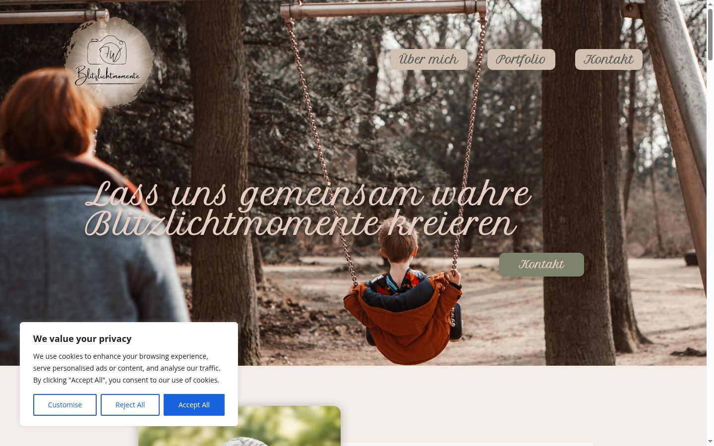 Screenshot van de toestemmingsbanner zoals getoond vóór enige interactie