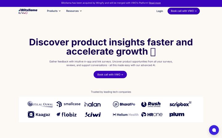 Screenshot di blitzllama.com