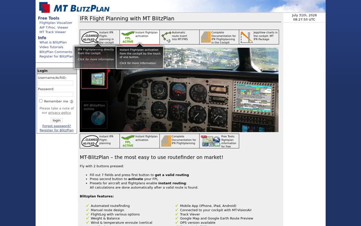 Screenshot van blitzplan.de
