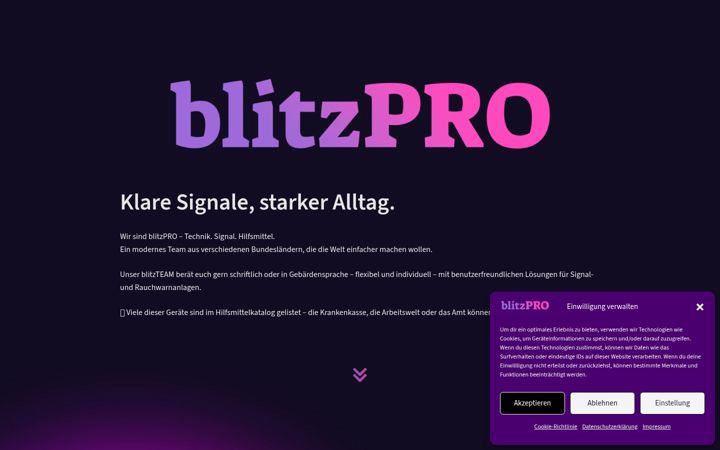 Screenshot of blitzpro.de