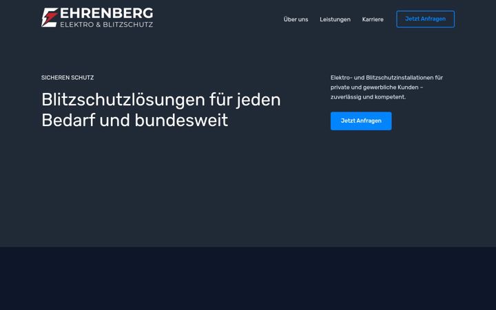 Screenshot of blitzschutz-ehrenberg.de