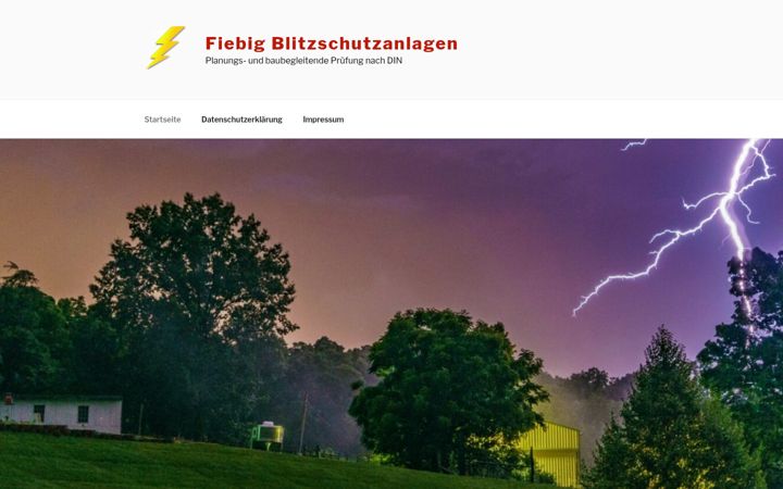 Screenshot of blitzschutz-fiebig.de