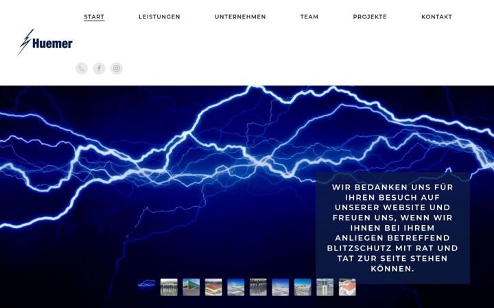 Ekrano kopija blitzschutz-huemer.at