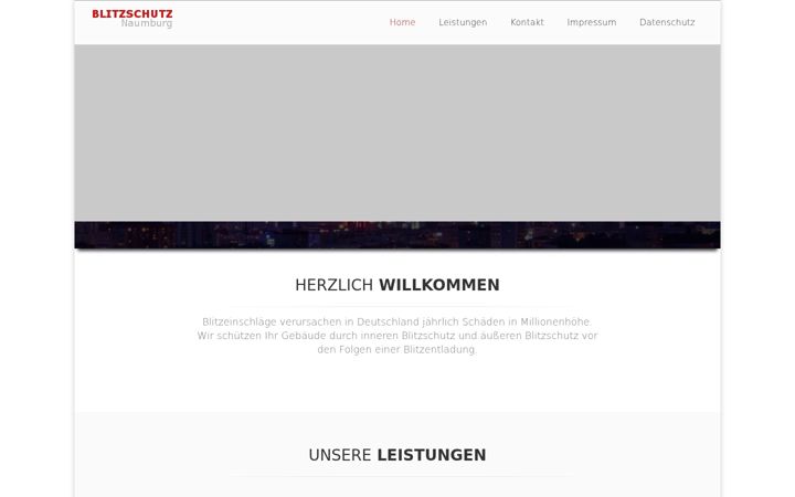 Screenshot of blitzschutz-naumburg.de