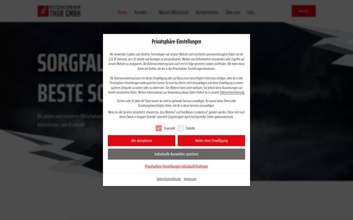 Ekrano kopija blitzschutz-thuer.at