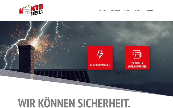 Screenshot of blitzschutz.bayern