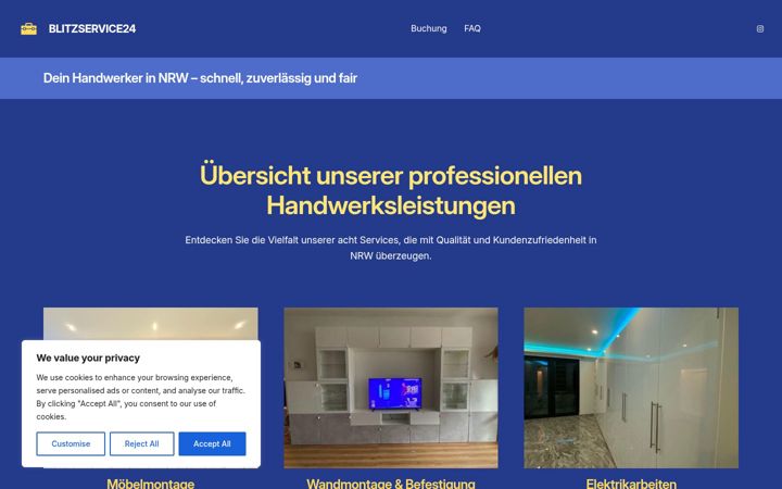 Screenshot of blitzservice24.com