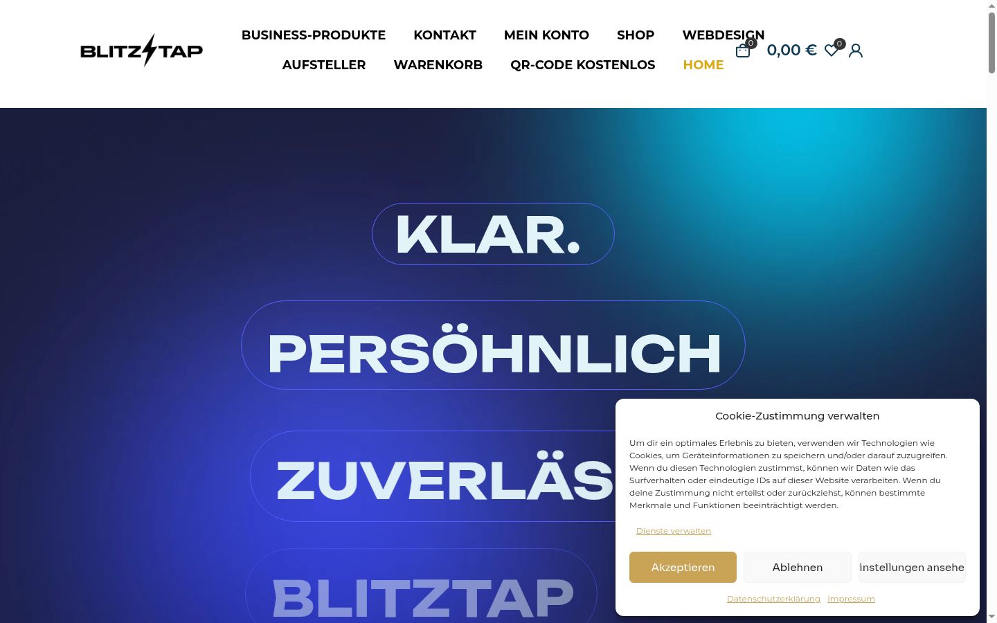 Zrzut ekranu banera zgody wyświetlanego przed jakąkolwiek interakcją