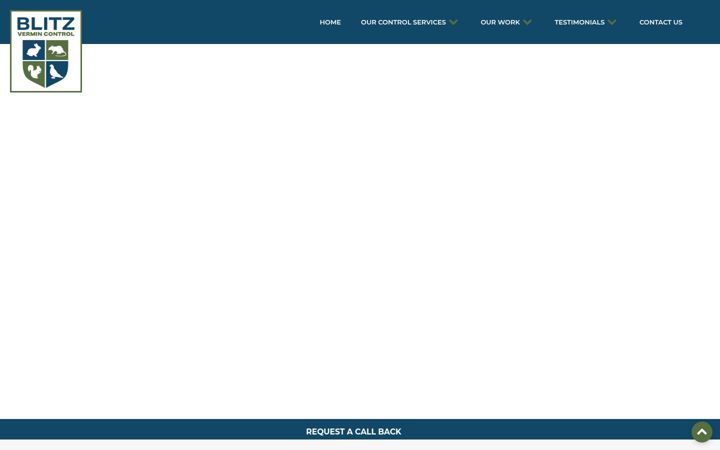 Screenshot of blitzvermincontrol.co.uk