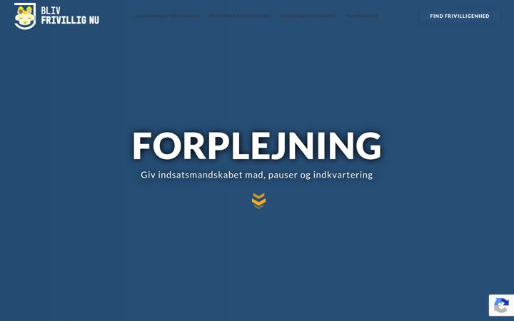 Screenshot of blivfrivillignu.dk