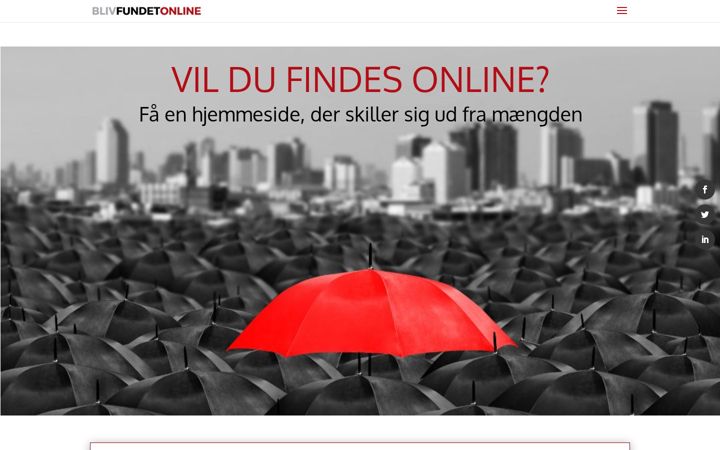 Screenshot von blivfundetonline.dk