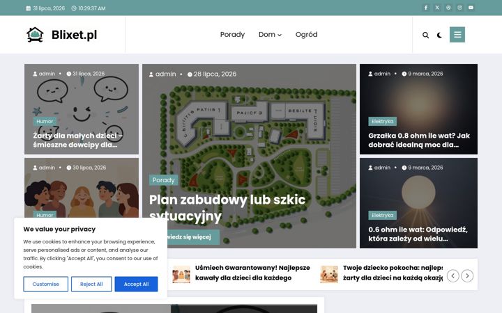 Screenshot of blixet.pl