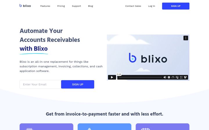Screenshot of blixo.com