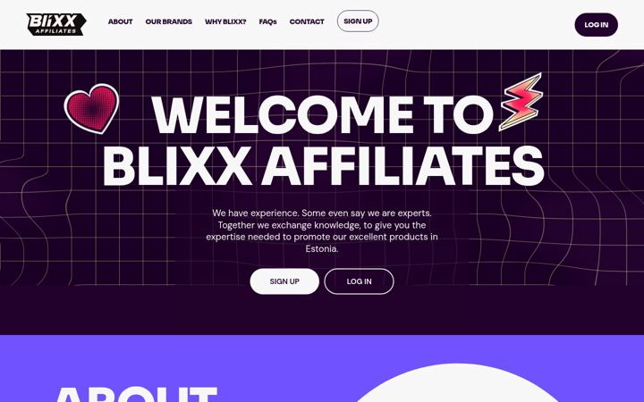 Screenshot of blixxaffiliates.com