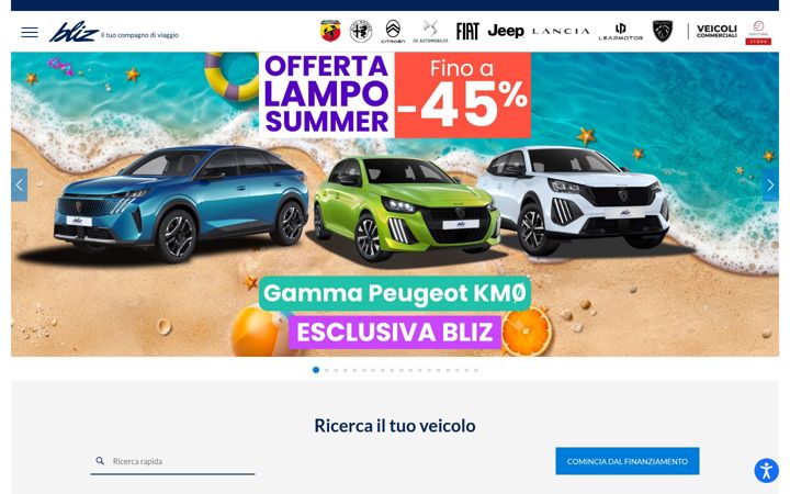 Ekraanipilt saidist blizauto.it