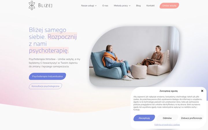 Ekraanipilt saidist blizej.edu.pl