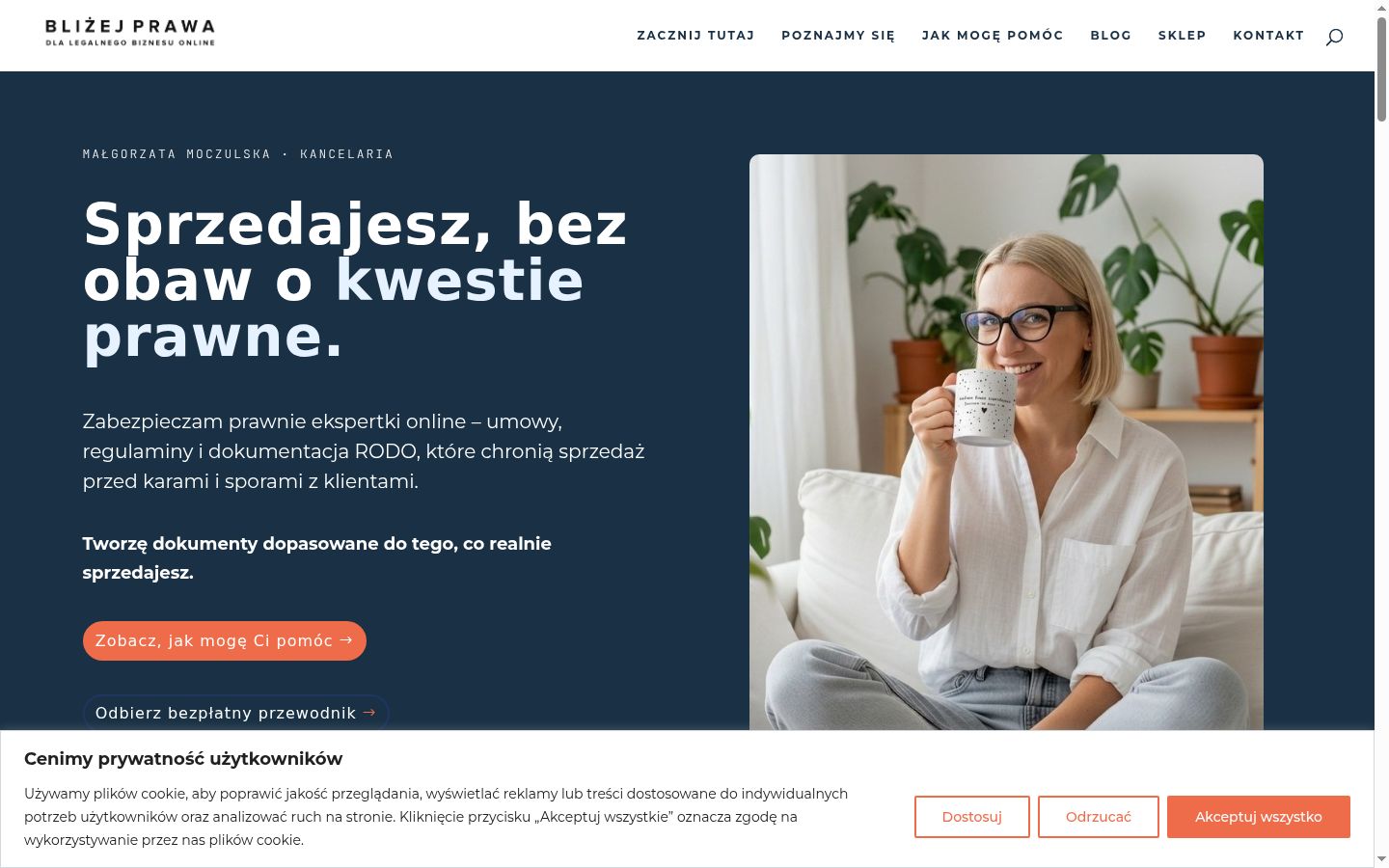Ekrānuzņēmums ar piekrišanas baneri, kas tika rādīts pirms jebkādas mijiedarbības