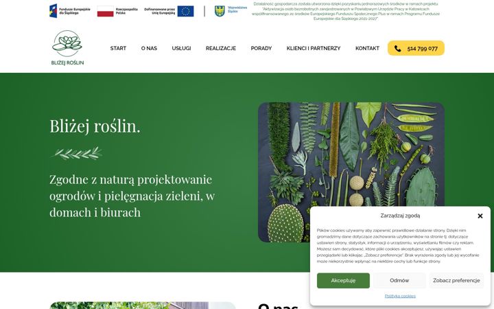 Screenshot of blizejroslin.pl