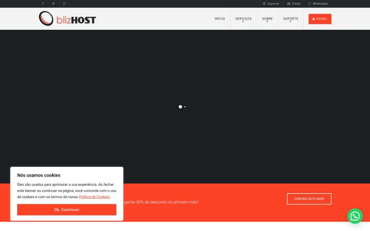 Ekraanipilt saidist blizhost.com.br