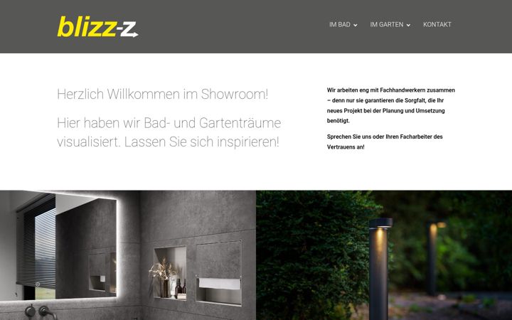 Ekraanipilt saidist blizz-z-showroom.de
