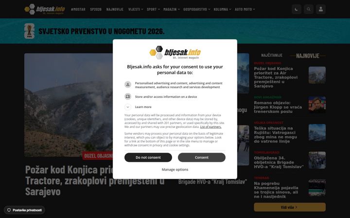 Screenshot of bljesak.info