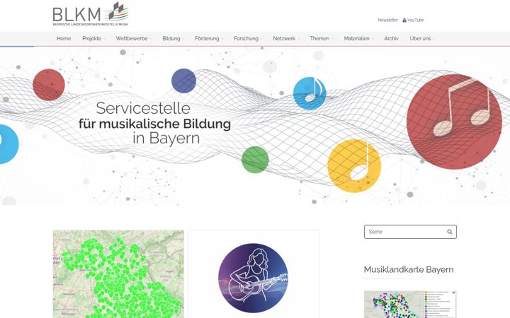 Screenshot of blkm.de