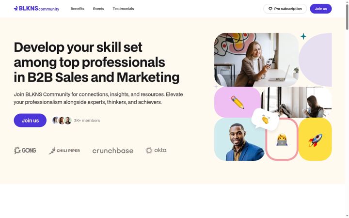 Screenshot of blkns.co