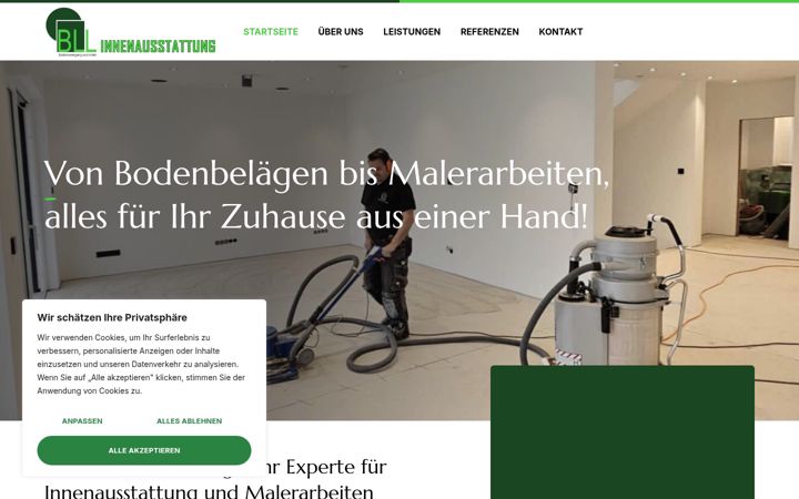 Screenshot of bll-innenausstattung.de