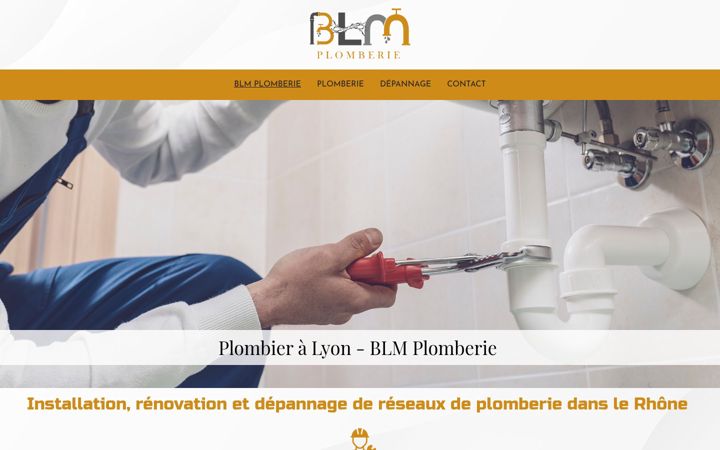 Screenshot of blm-plomberie.fr