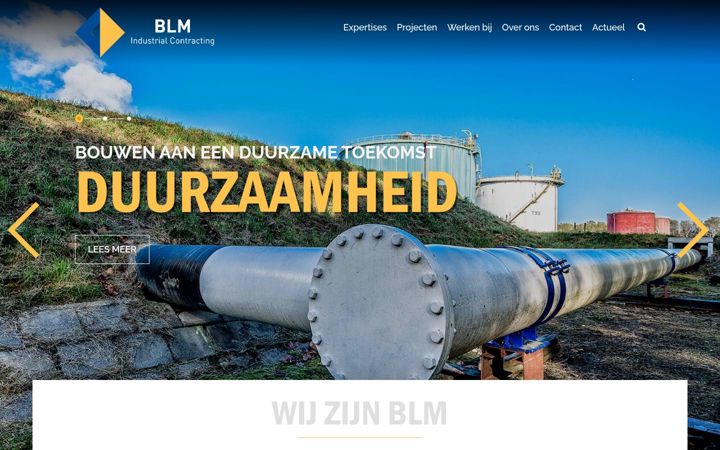 Screenshot of blmindustrialcontracting.nl