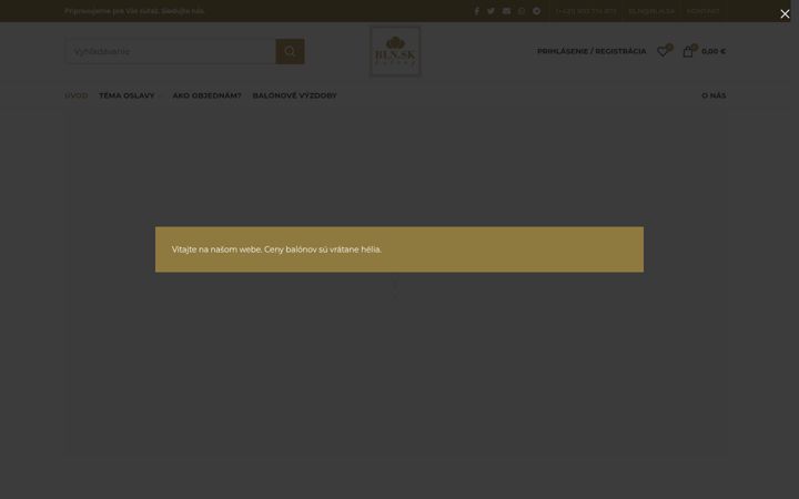 Screenshot of bln.sk