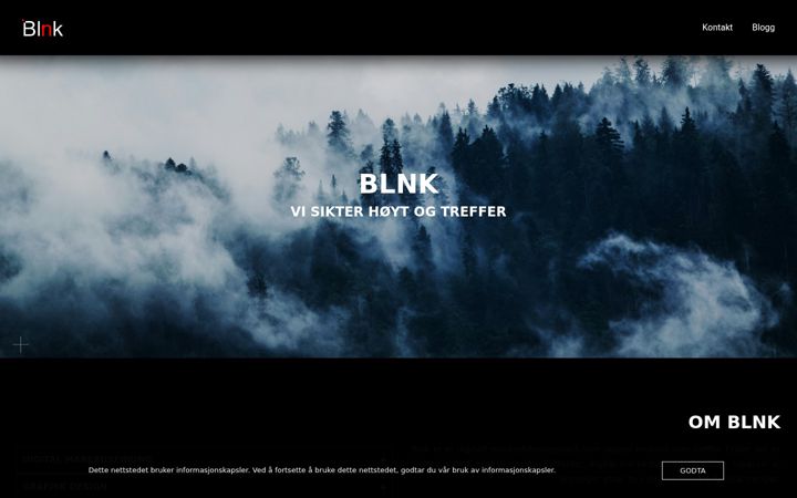 Екранна снимка на blnk.no