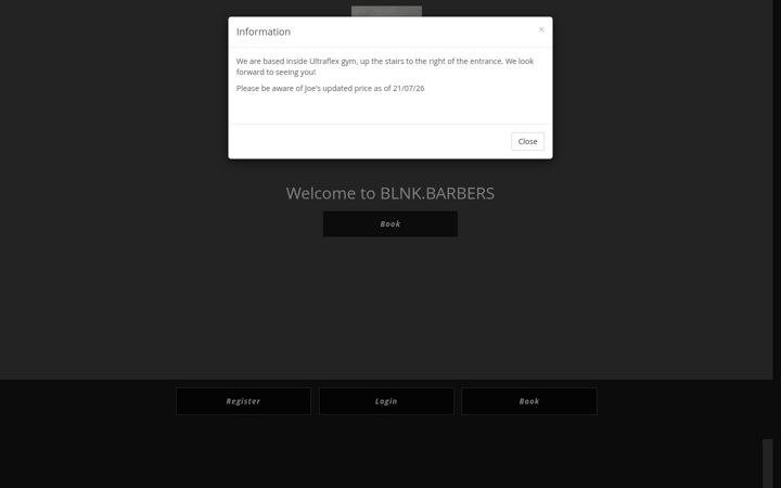 Екранна снимка на blnkbarbers.com