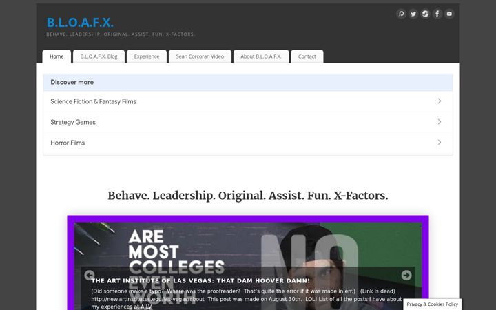 Screenshot of bloafx.com