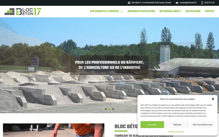 Screenshot of blocbeton17.fr