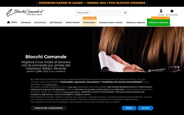 Screenshot του blocchicomande.it