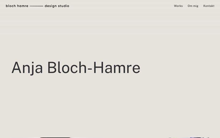 Kuvakaappaus sivustosta bloch-hamre.com