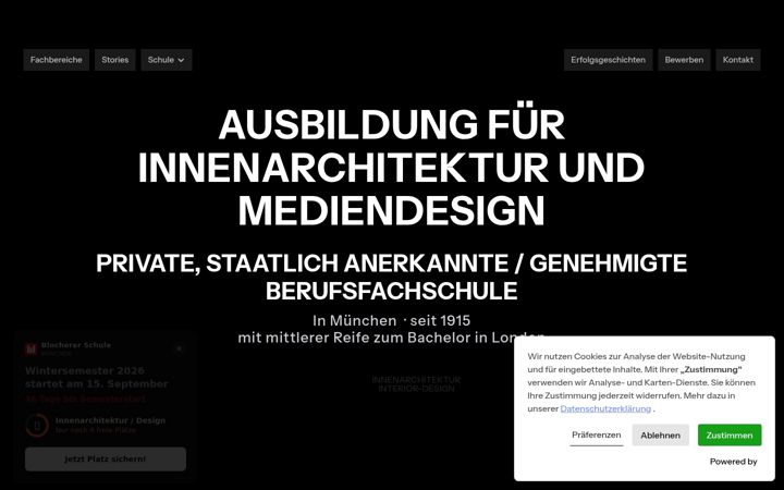 Kuvakaappaus sivustosta blochererschule.de