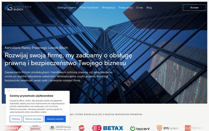Screenshot of blochkancelaria.pl