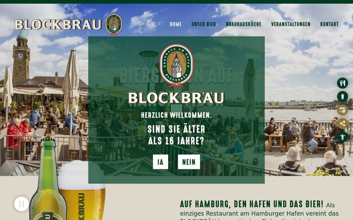 Screenshot of block-braeu.de