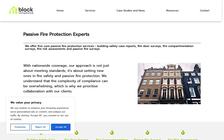 Screenshot of block-compliance.com