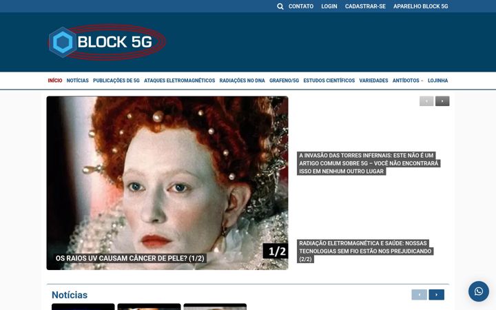 Screenshot of block5g.com.br
