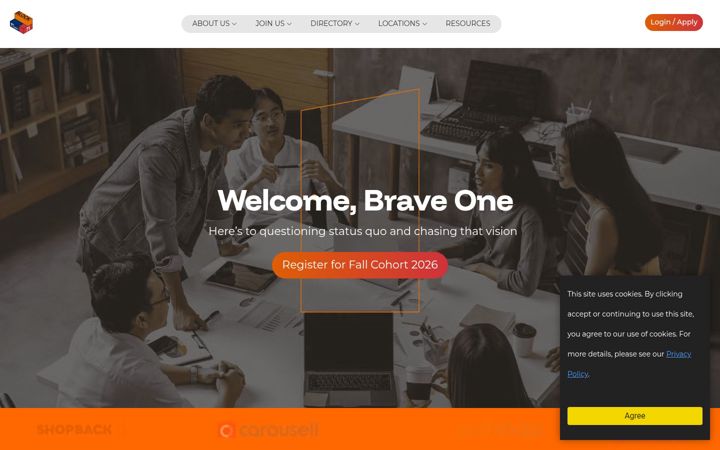 Screenshot of block71.co