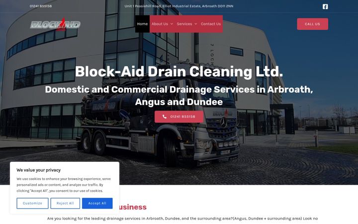 Screenshot of blockaidscotland.com