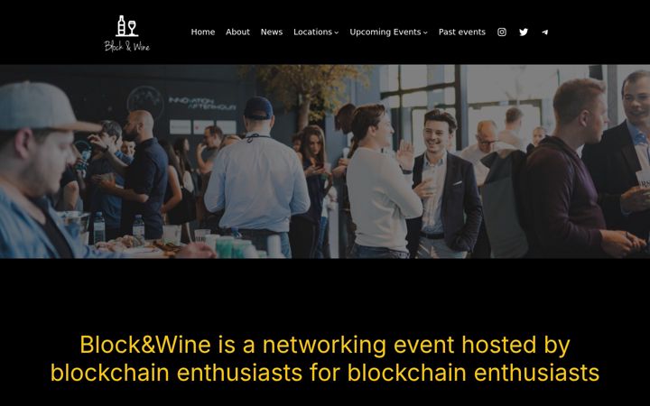 Screenshot di blockandwine.com