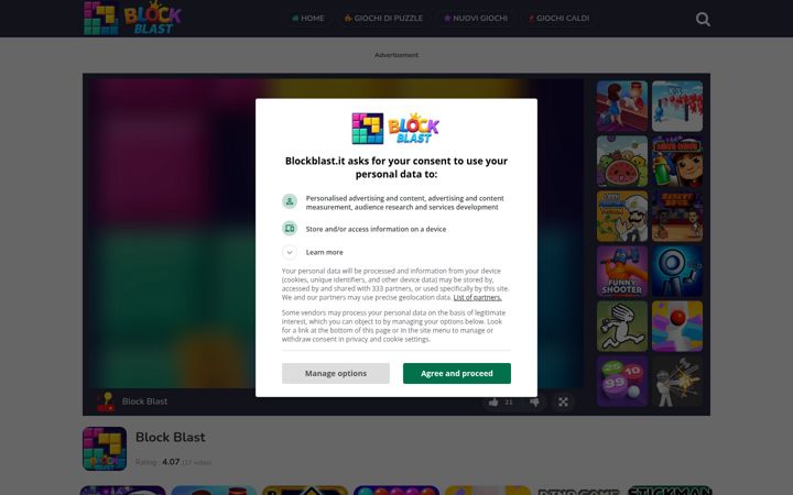 Screenshot of blockblast.it