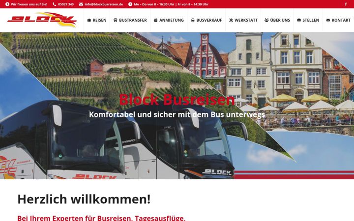 Screenshot of blockbusreisen.de